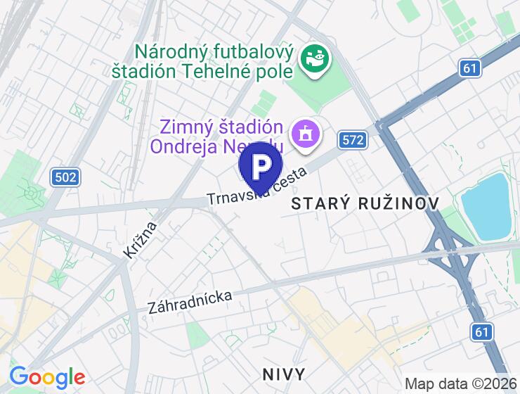 Prenájom parkovacieho miesta na Trnavskej ceste za 60 € mesačne