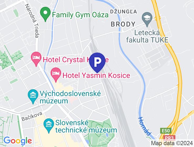 Prenájom parkovacieho miesta pre motorku v Košiciach, Staré Mesto, Stromová