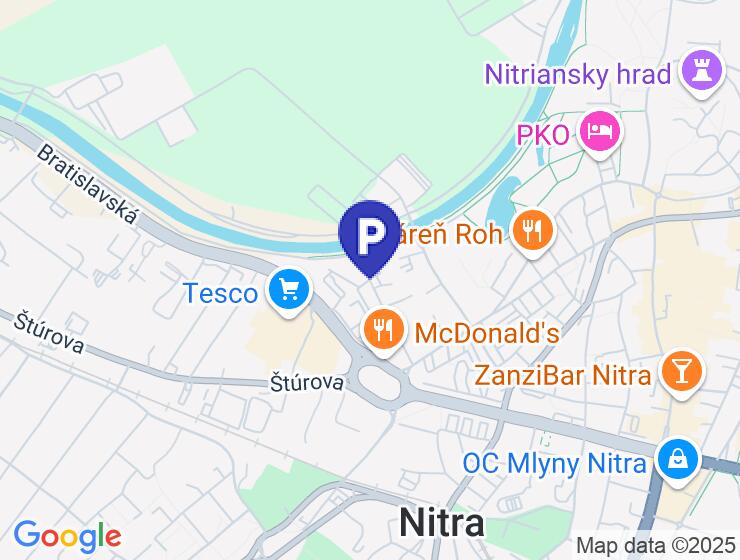 Prenájom parkovacieho miesta - Riviéra Nitra