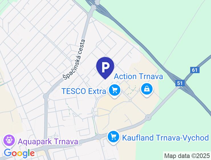 Prenájom parkovacieho miesta Trnava - Zátvor