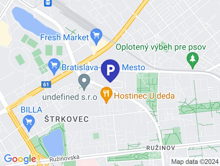 Prenájom parkovacieho miesta v Bratislave na Tomášikovej