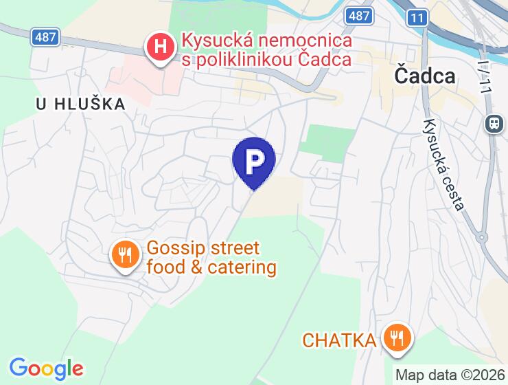Prenájom parkovacieho miesta v Čadci na ulici Jána Kollára