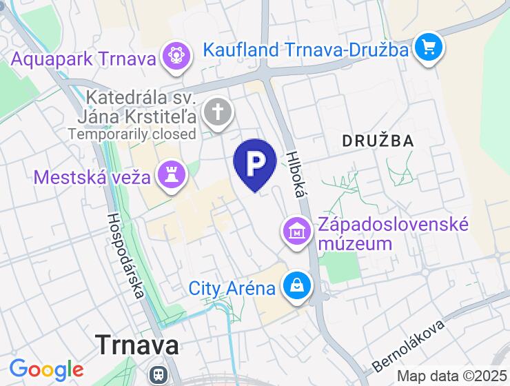 Prenájom parkovacieho miesta v centre mesta na Haulikovej ulici