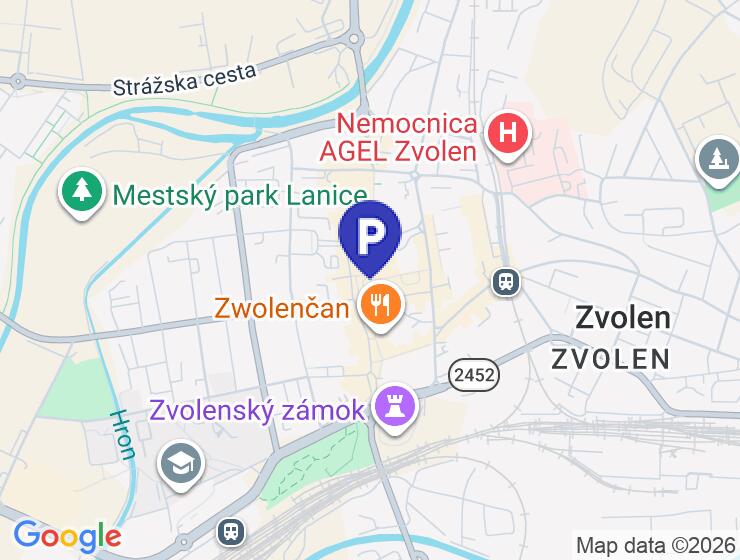 Prenájom parkovacieho miesta v centre mesta s monitorovaním