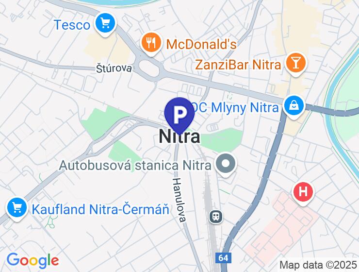 Prenájom parkovacieho miesta v centre Nitry