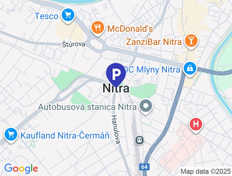 Prenájom parkovacieho miesta v centre Nitry za hotelom Zobor