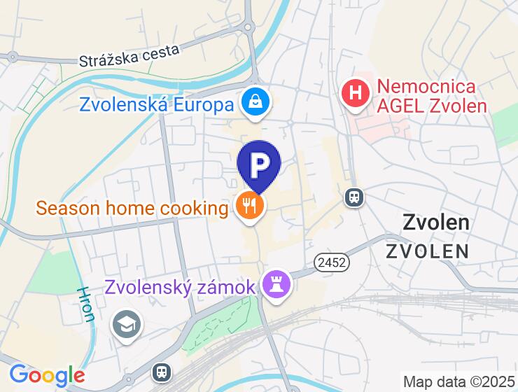 Prenájom parkovacieho miesta v centre Zvolena