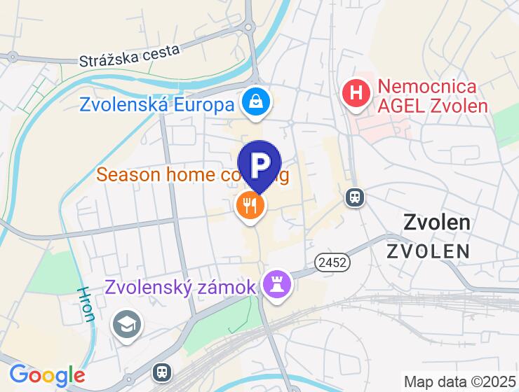Prenájom parkovacieho miesta v centre Zvolena s monitorovaním
