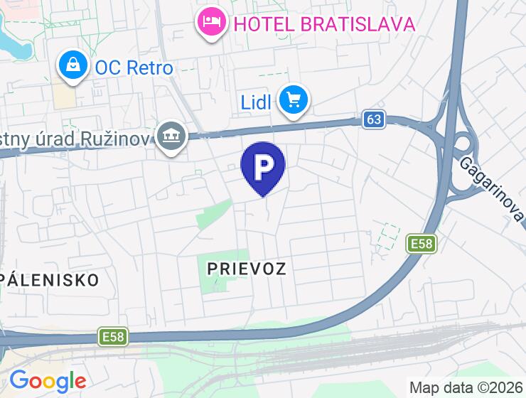 Prenájom parkovacieho miesta v dvojgaráži v Bratislave-Prievoze