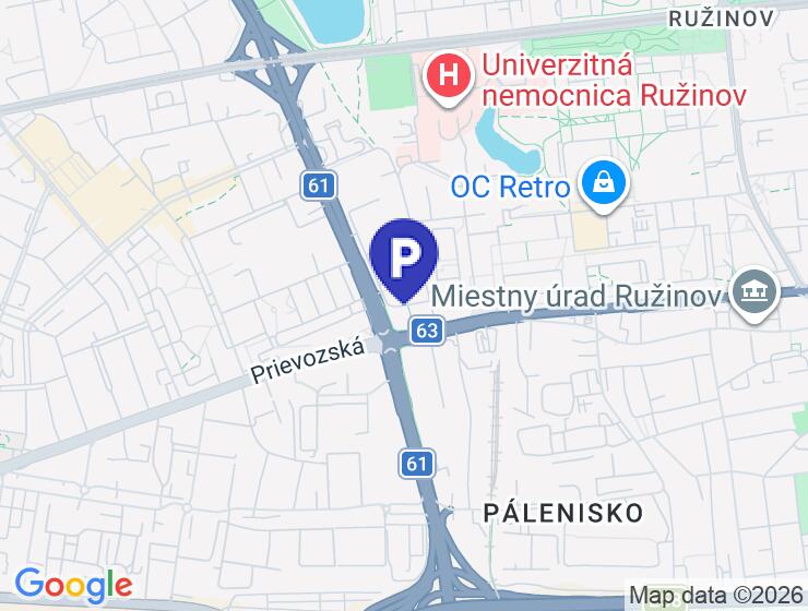 Prenájom parkovacieho miesta v garáži na Martinčekovej ulici - Ružinov