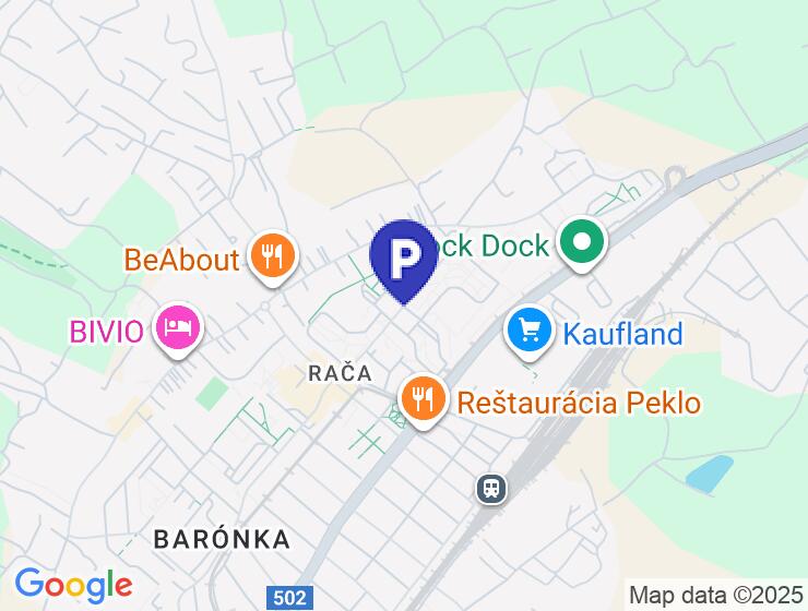 Prenájom parkovacieho miesta v garáži na Rustaveliho ulici