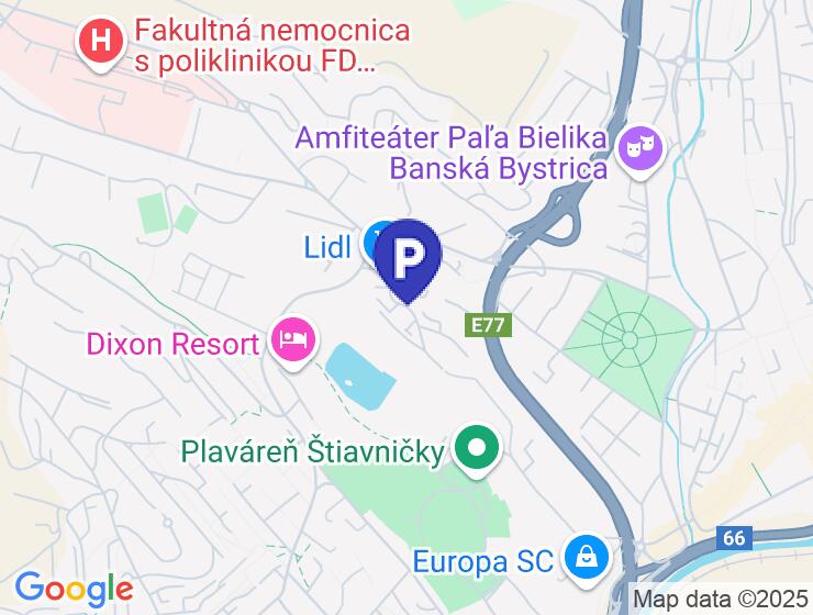 Prenájom parkovacieho miesta v garáži na ulici Nad plážou