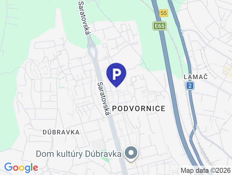 Prenájom parkovacieho miesta v garážovom dome na Nejedlého ulici, Bratislava-Dúbravka