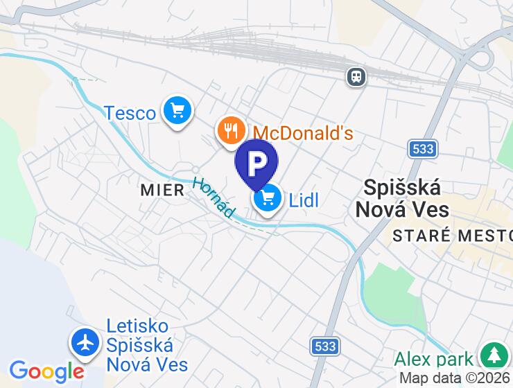 Prenájom parkovacieho miesta v garážovom dome Villa Nova, Spišská Nová Ves