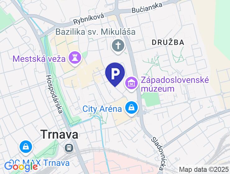 Prenájom parkovacieho miesta v historickom centre Trnavy