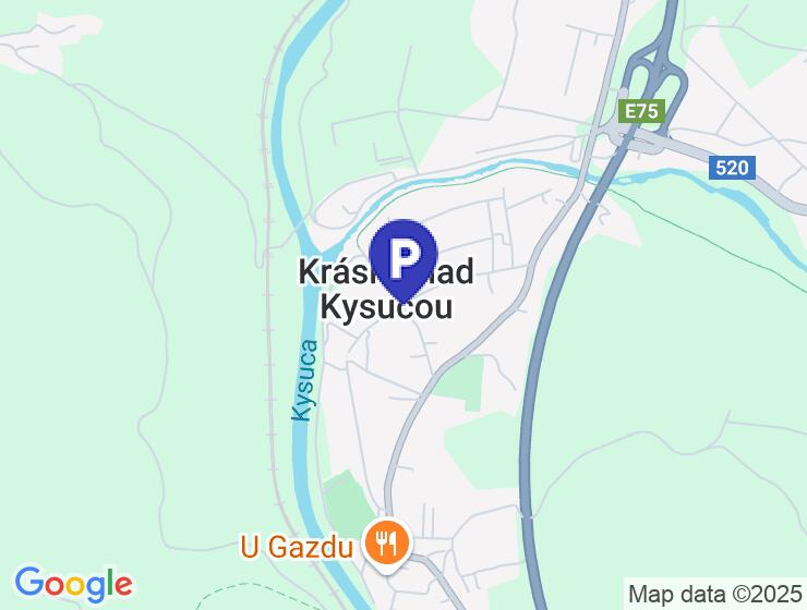 Prenájom parkovacieho miesta v Krásne nad Kysucou