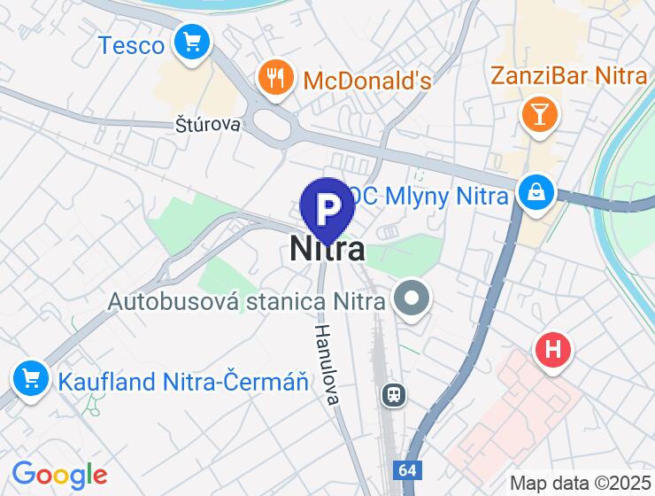 Prenájom parkovacieho miesta v Nitre