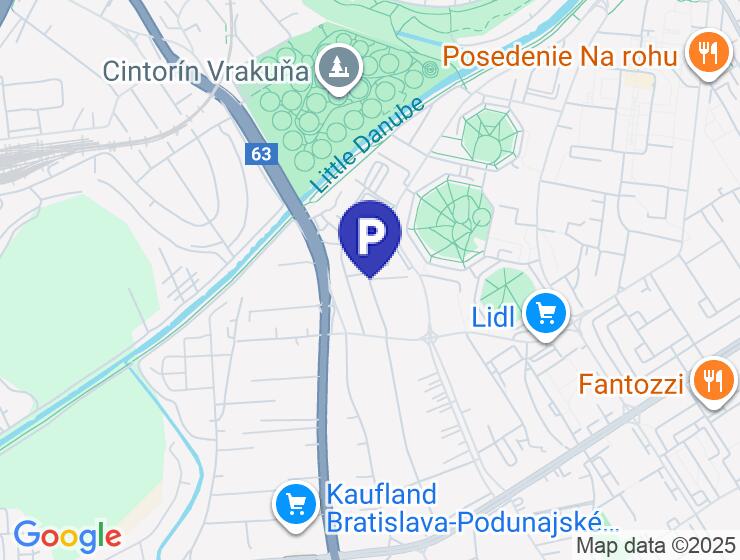 Prenájom parkovacieho miesta v novom bytovom dome na Geologickej 17