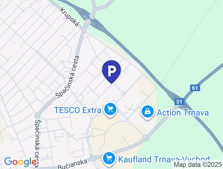 Prenájom parkovacieho miesta v oplotenom areáli v Trnave