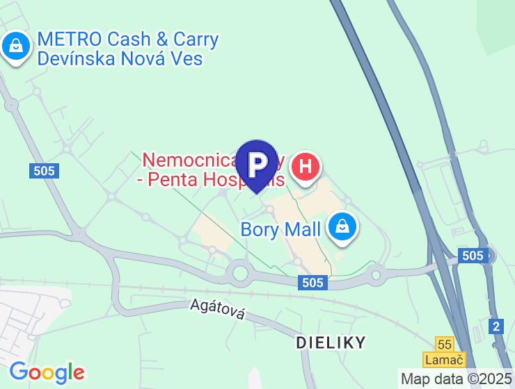 Prenájom parkovacieho miesta v paneláku pri Bory Mall