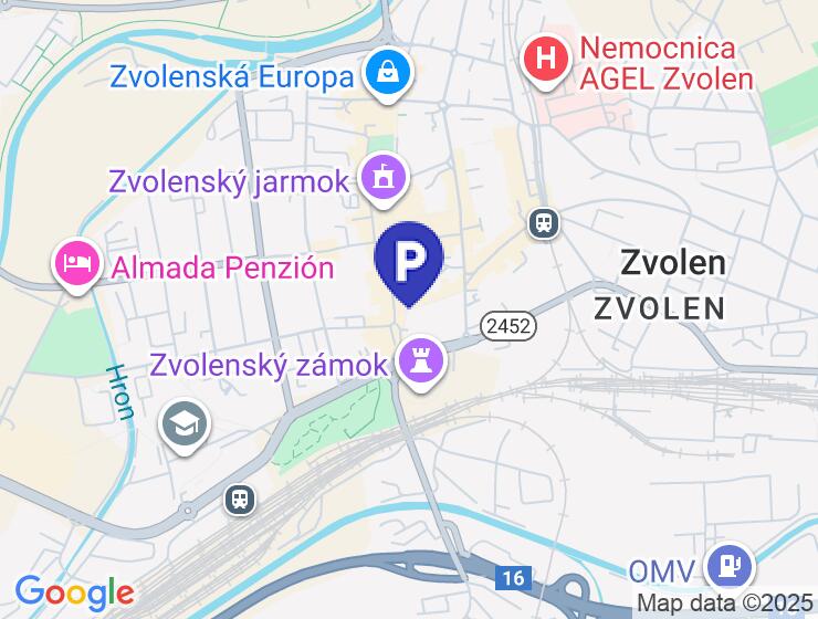 Prenájom parkovacieho miesta v podzemnej garáži Hron III. Etapa