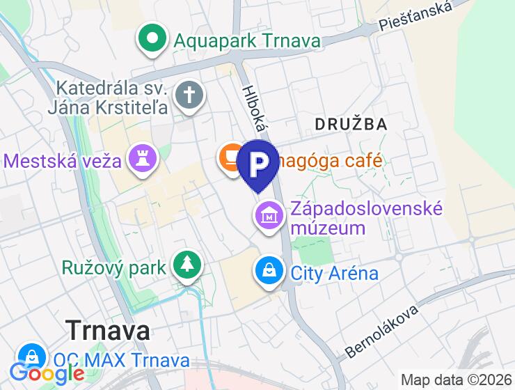 Prenájom parkovacieho miesta v podzemnej garáži na Kapitulskej ulici v Trnave
