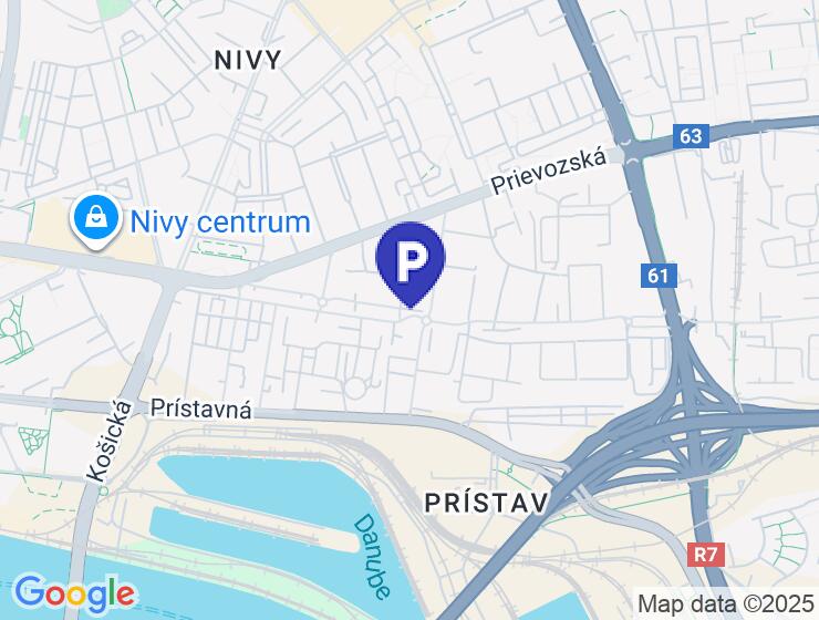 Prenájom parkovacieho miesta v podzemnej garáži na Mlynských Nivách