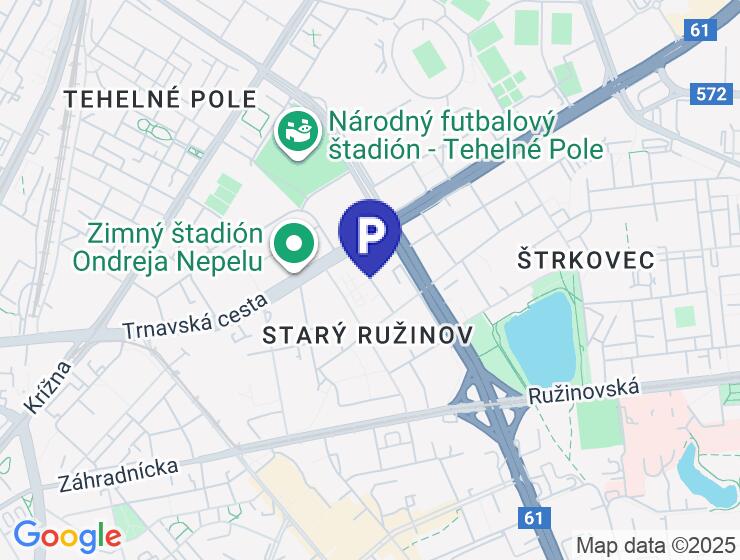 Prenájom parkovacieho miesta v podzemnej garáži na Ondavskej ulici, Ružinov