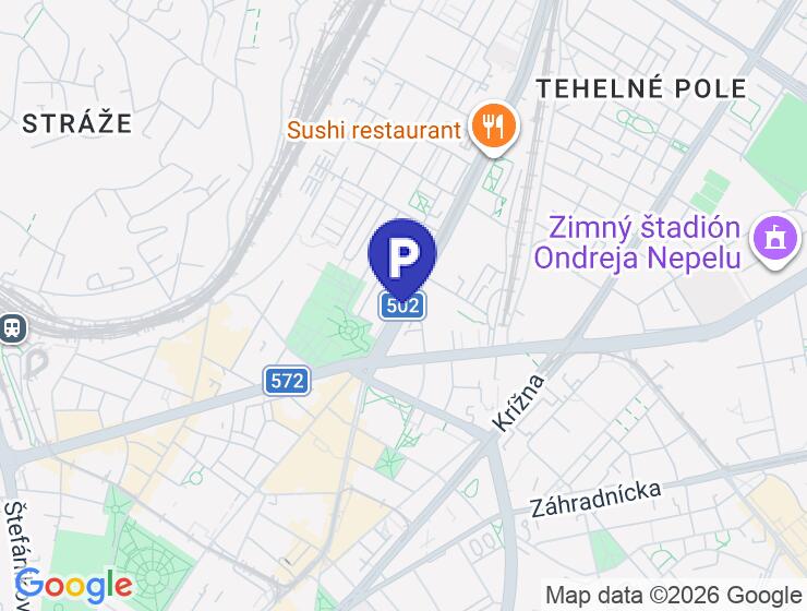 Prenájom parkovacieho miesta v podzemnej garáži Pri Mýte