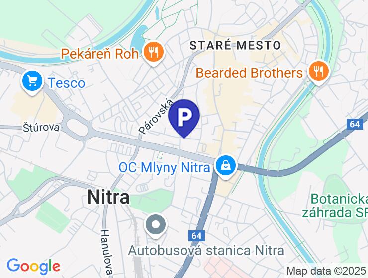 Prenájom parkovacieho miesta v podzemnej garáži rezidencie Tabáň v Nitre