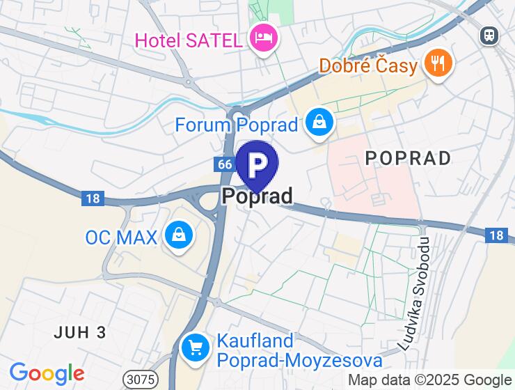 Prenájom parkovacieho miesta v Poprade