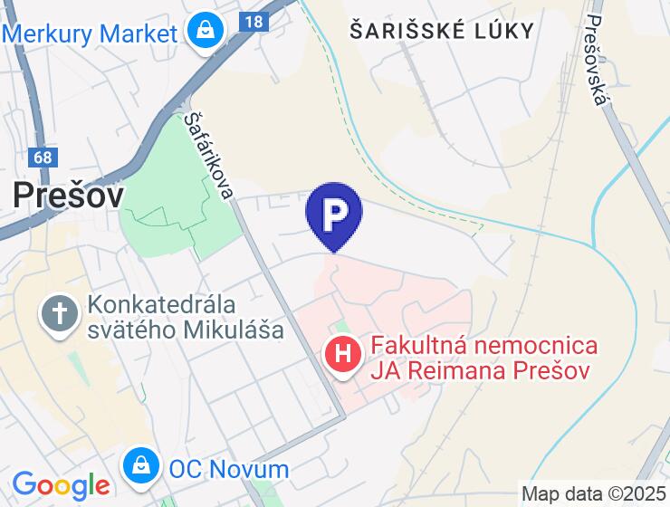 Prenájom parkovacieho miesta v Prešove