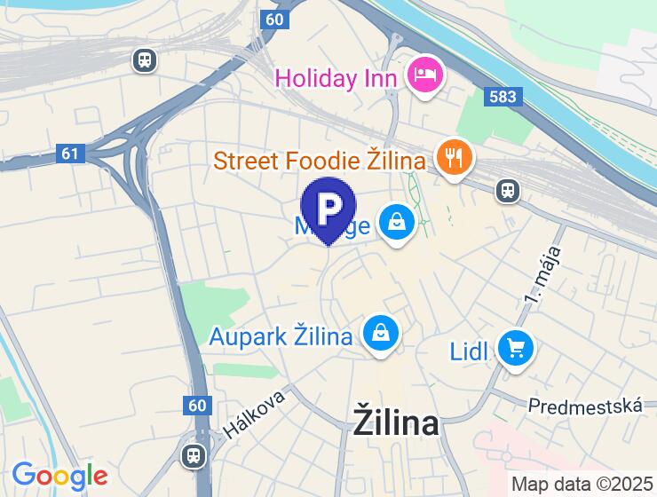 Prenájom parkovacieho miesta v uzavretom dvore na J. M. Hurbana, Žilina