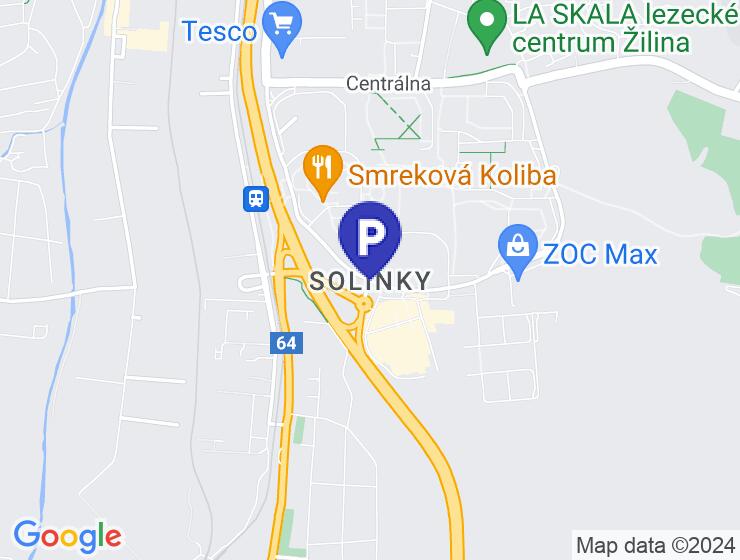 Prenájom parkovacieho miesta, Žilina - Solinky