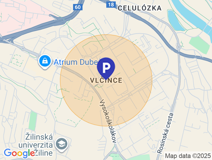 Prenájom parkovacieho miesta