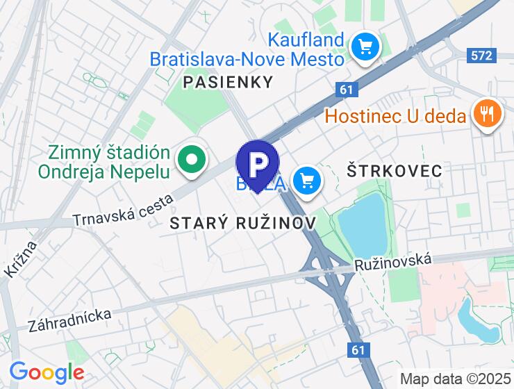 Prenájom parkovacieho státia na Ondavskej ulici Ružinov-Nivy