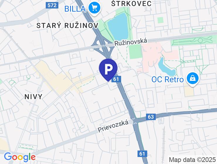 Prenájom parkovacieho státia v podzemnej garáži komplexu Rozadol