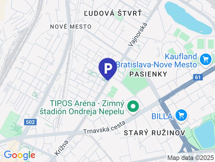 Prenájom parkovacieho státia v podzemnej garáži, NOVÁ VAJNORSKÁ