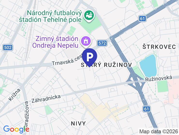Prenájom podzemného garážového státia na Stodolovej ulici