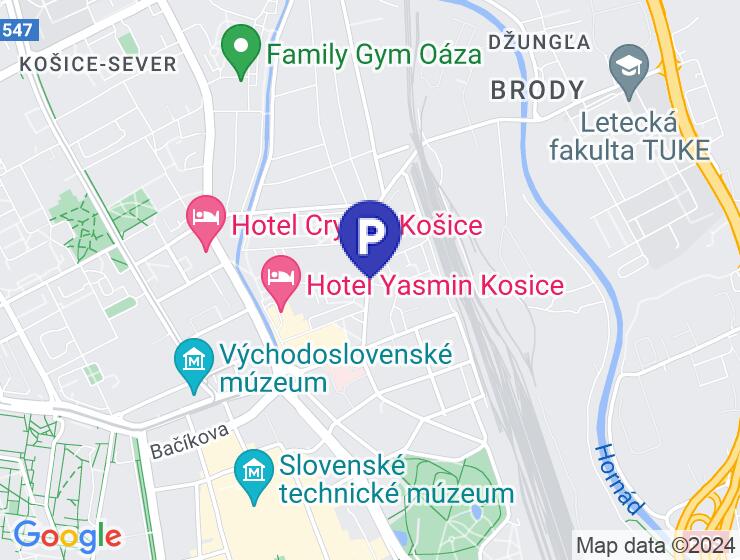 Prenájom podzemného parkovacieho miesta, Košice - Staré Mesto, Alvinczyho ulica, projekt ALBELLI