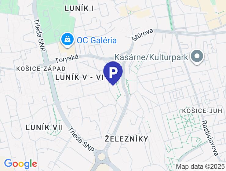 Prenájom podzemnej garáže v Košiciach - Idanská ulica