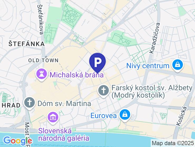 Prenájom priestrannej garáže na Rajskej ul. BA I
