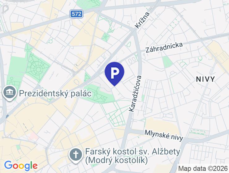 Prenájom samostatného garážového státia na Moskovskej ulici v Bratislave