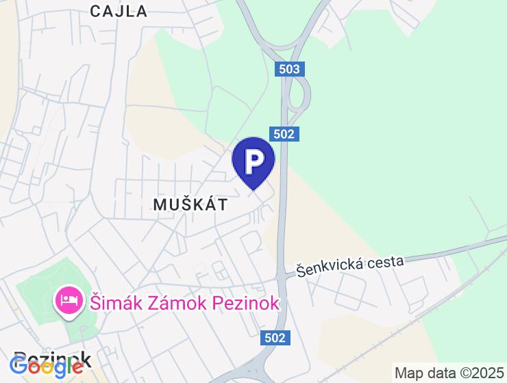 Prenájom samostatnej garáže na Muškátovej ulici v Pezinku