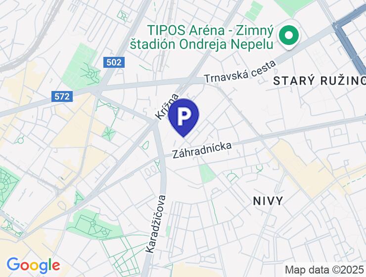 Prenájom samostatnej garáže pri OC CENTRAL v Ružinove