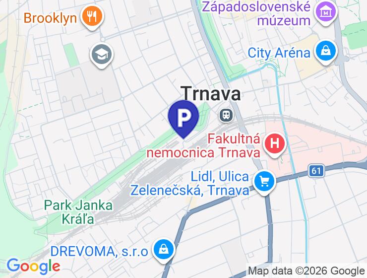 Prenájom suchej betónovej garáže v Trnave na Staničnej ulici