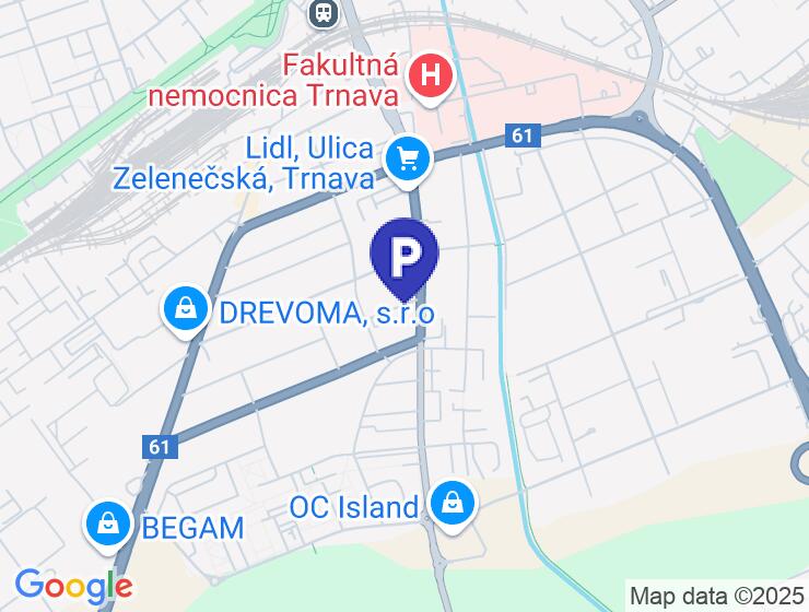 Prenájom súkromného parkovacieho miesta na Nevädzovej ulici