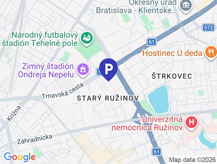 Prenájom uzamykateľného garážového státia na Ondavskej ulici v Ružinove