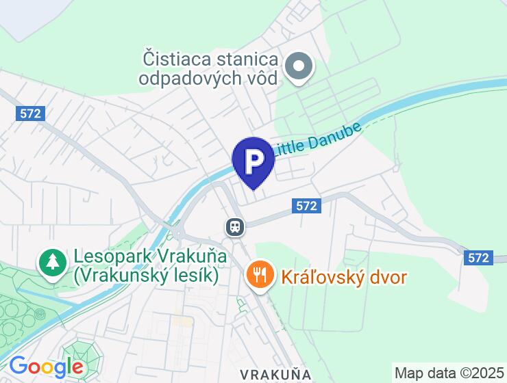 Prenájom uzavretej garáže na Píniovej ulici vo Vrakuni