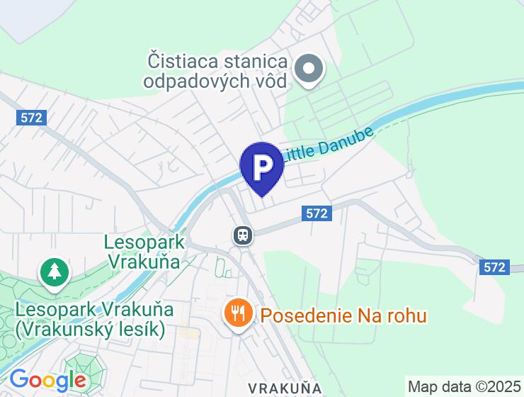 Prenájom uzavretej garáže na Píniovej ulici vo Vrakuni